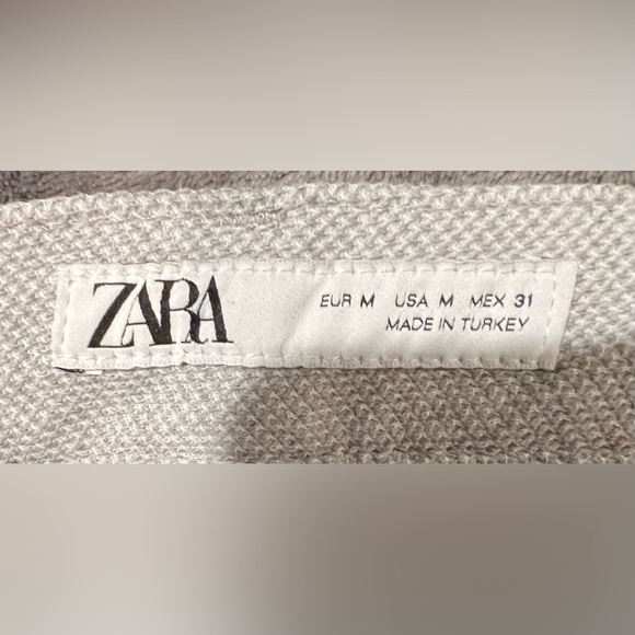 Zara Women’s Grey and white knit pants size medium - Picture 5 of 8